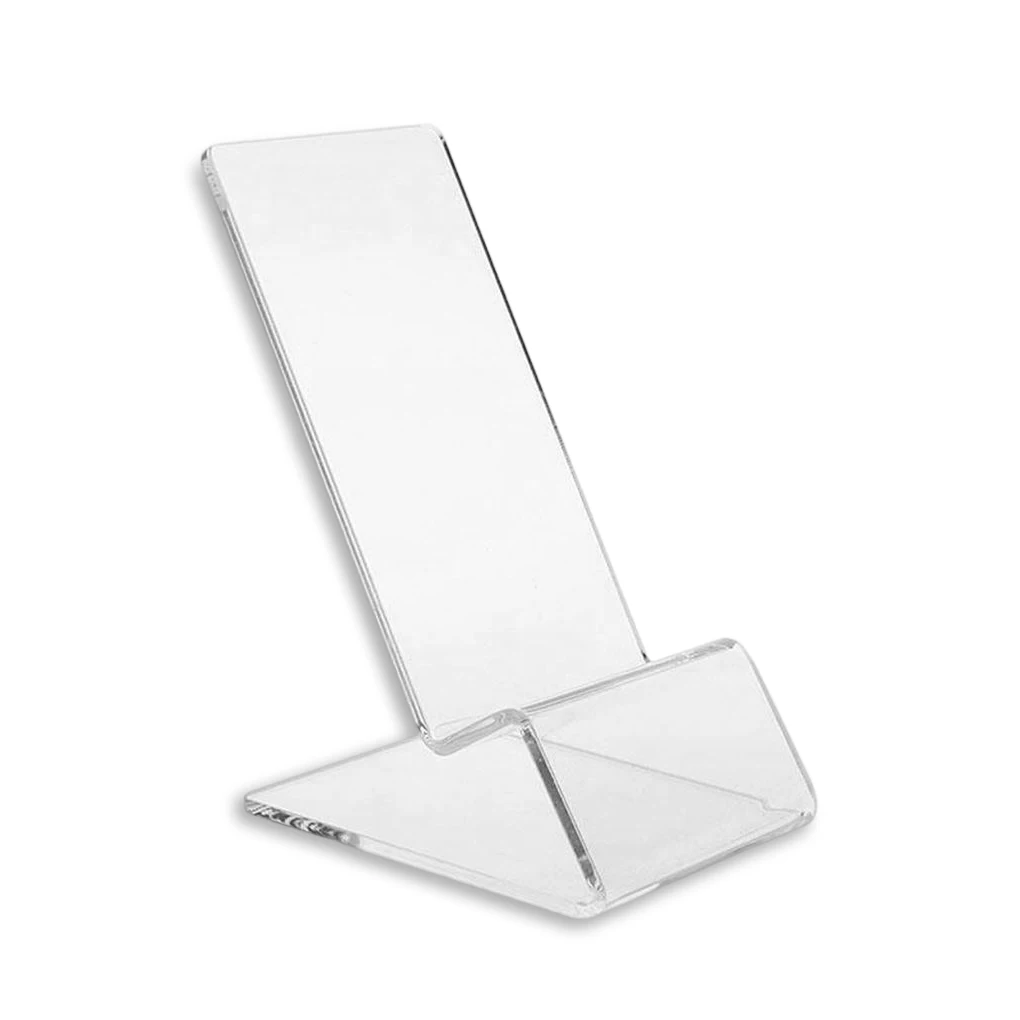 5/10/20PCS Acryl Handy Tabletop Rack Transparent Telefon Halterung Mini Tragbare Display-ständer Rack Stehen für Telefon – Detail 3