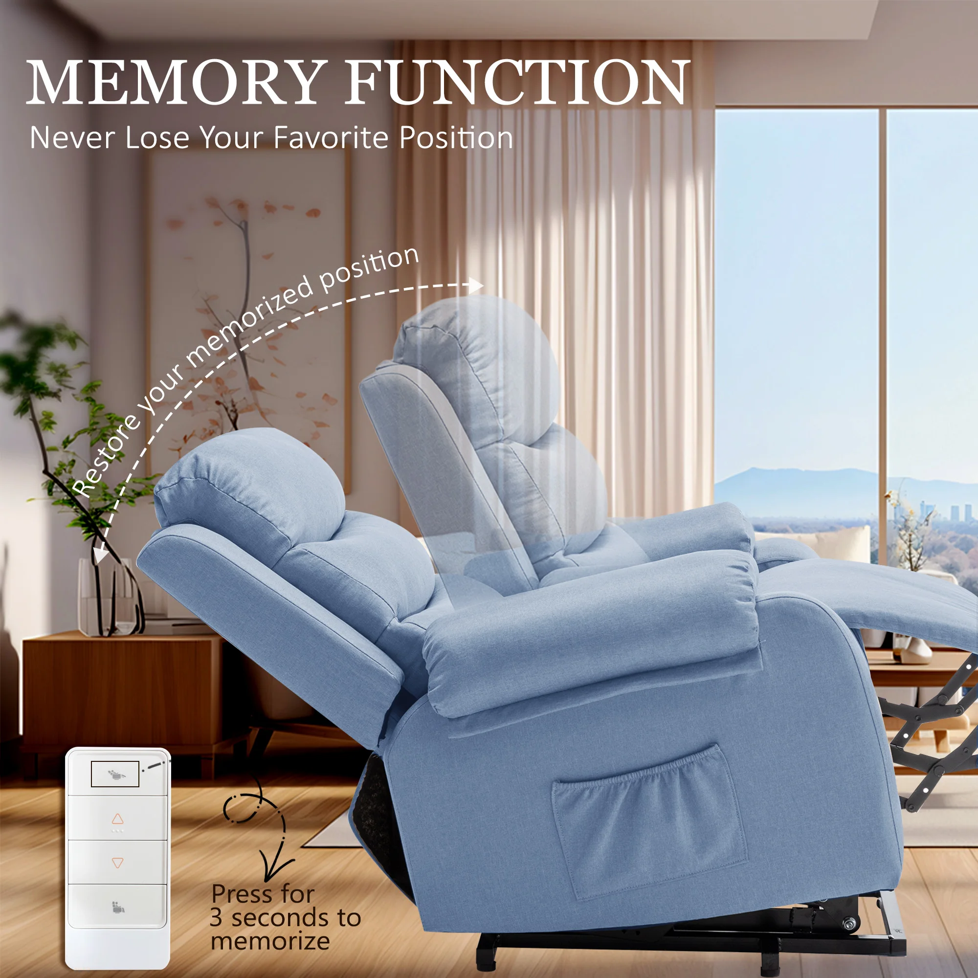 Small Power Lift Recliner Chair 3