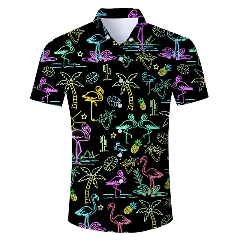 thumbnail image 1 of Camisa hawaiana con estampado de bandera estadounidense de fútbol para hombre, camisas hawaianas con estampado 3D de gato astronauta, blusas casuales con solapa, blusas de manga corta, 1 of 5