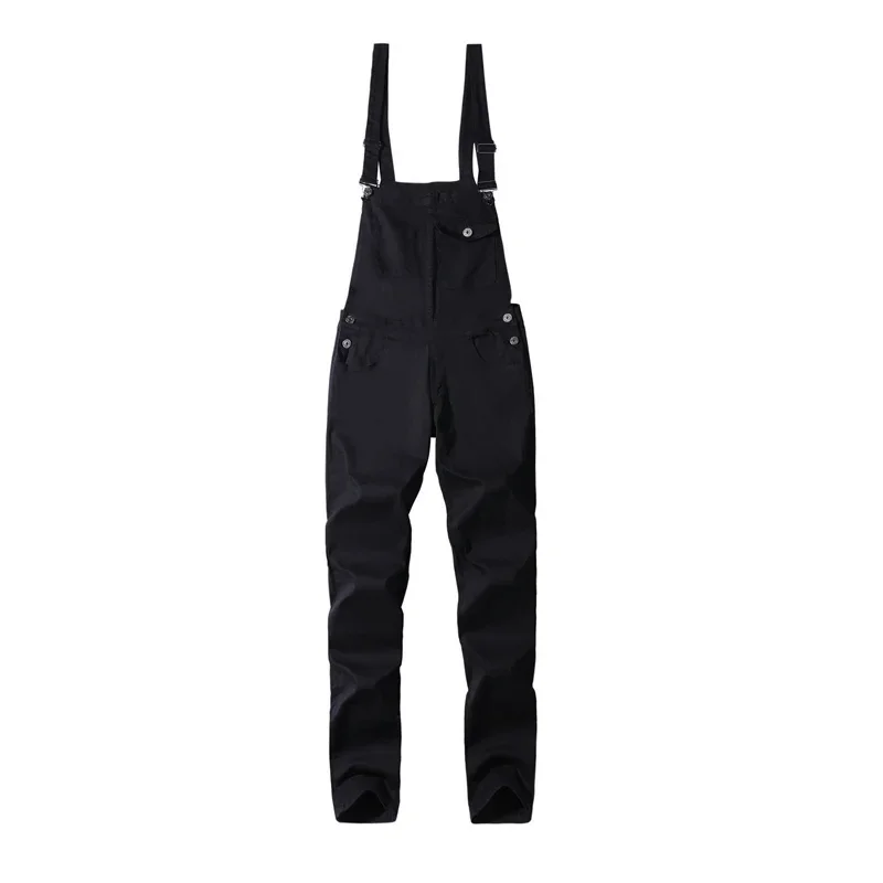 Fashion Youth Strap Pants Streetwear Male Slim Fit Splicing Pocket Straight Trousers Four Seasons Daily Casual Men's Clothing 23 4