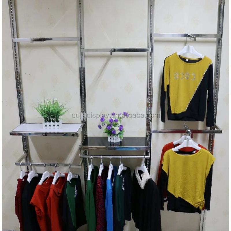 Personalizzato, Centro Commerciale Negozio Al Dettaglio Negozio Di Abbigliamento Espositori Parete Montante Verticale