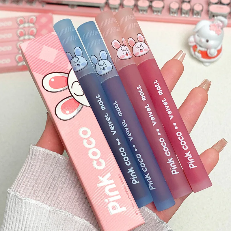 

Rhombus Soft Color Velvet Lip Gloss Matte Lipstick Makeup Female Students Parity Lipstick Cosmetic