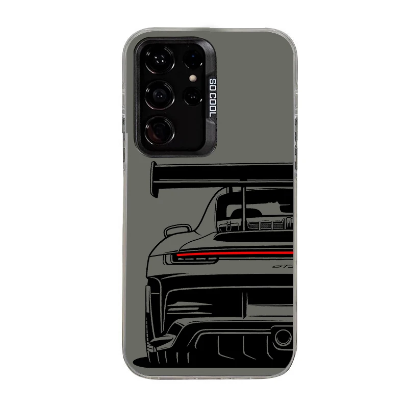 Sleek Sport Car Design Phone Case - Durable Laser Hard Shell Cover