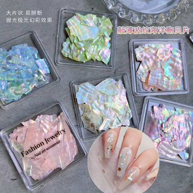Natural abalone shell slices for stunning nail art