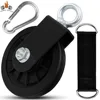 360 Degree Rotation Silent Nylon Gym Cable Pulley with Hanging Straps and Carabiner LAT Pulley System DIY Attachment Accessories 1