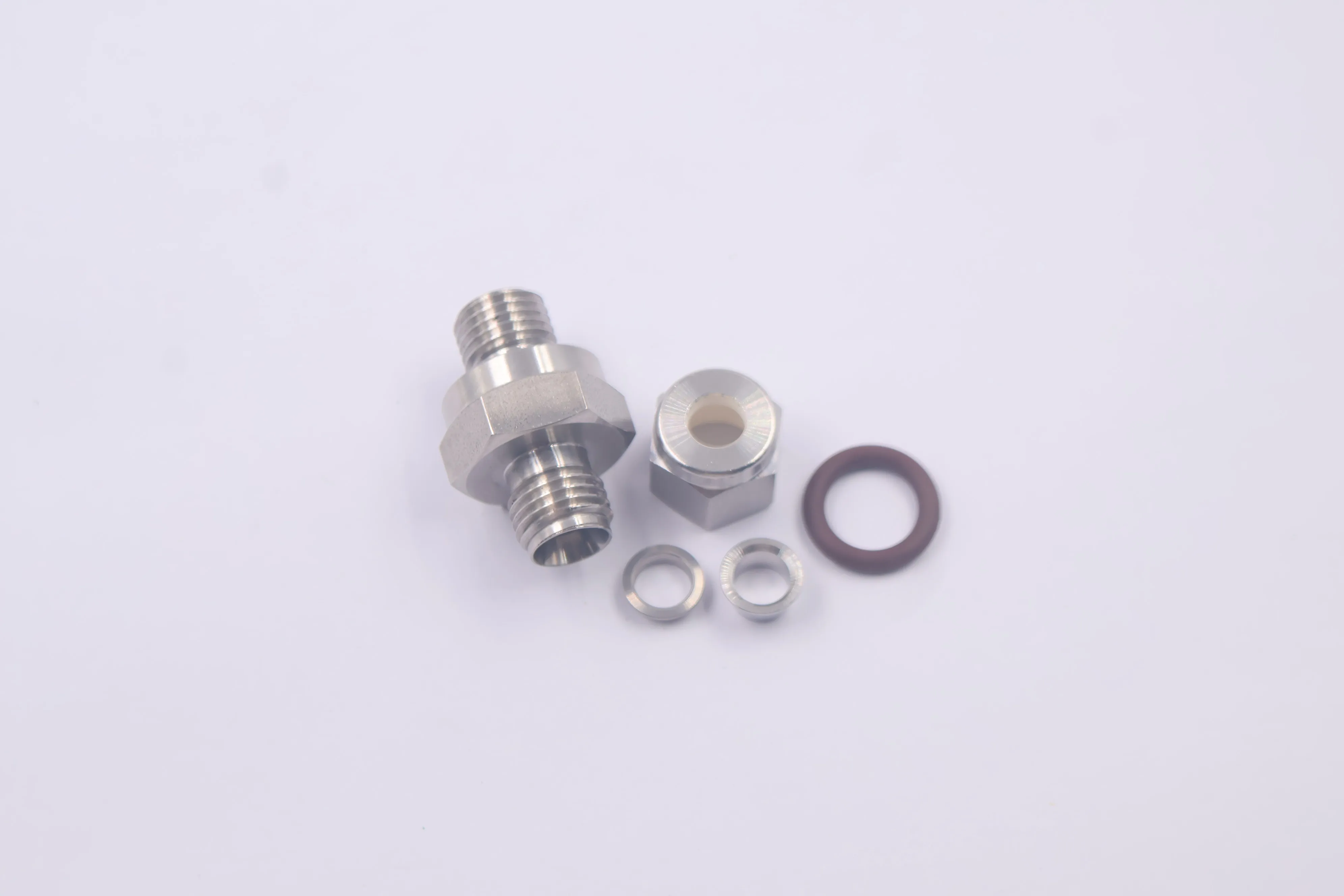 SS-400-1-OR, Tube Fitting, Male O-Seal Connector, 1/4 in. Tube OD x 7/16-20 Male O-Seal SAE/MS Straight Thread