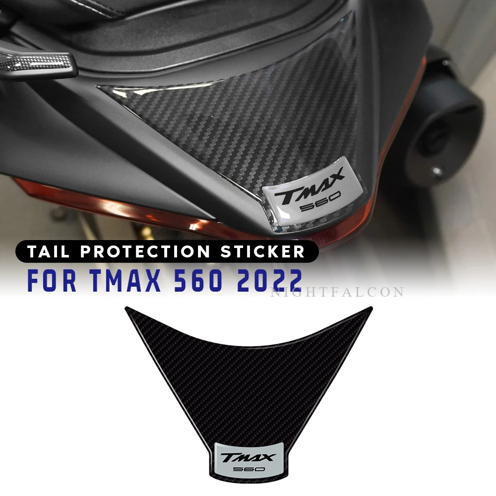 For yamaha tmax 560 2022 tail protection Sticker 3D Tank pad Stickers Oil Gas Protector Cover Decoration