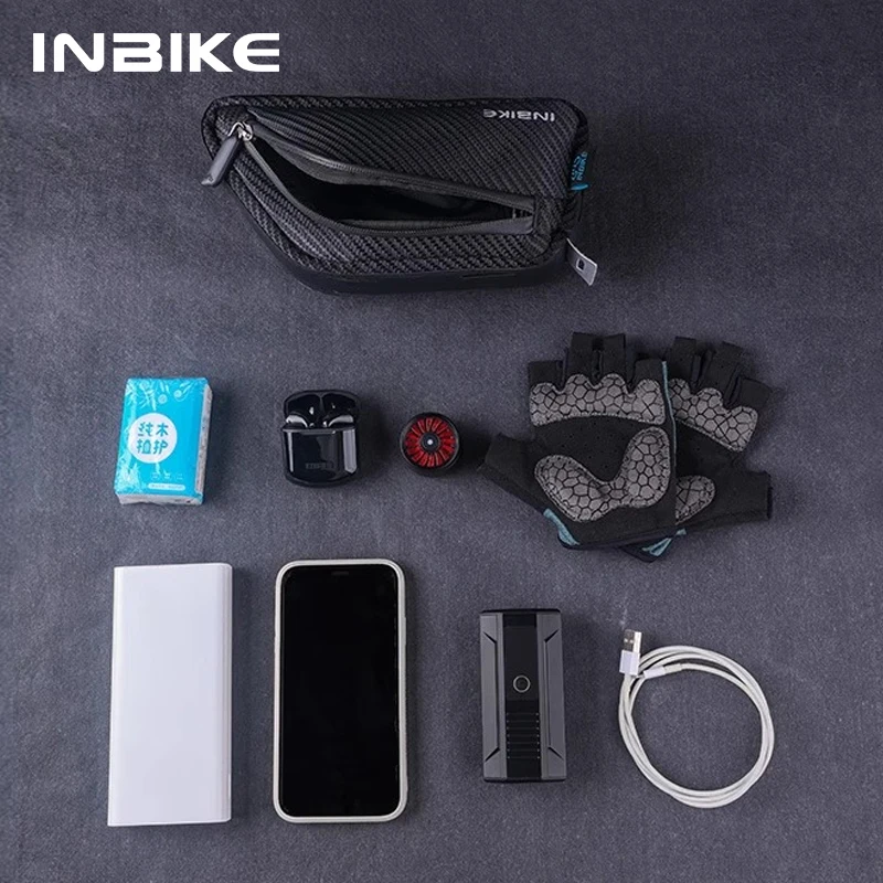 INBIKE Bike Front Bag Waterproof Bicycle Top Tube Bag MTB Cycling Saddle Mountain Road Bike Storage Seat Tube Accessorie bike bag