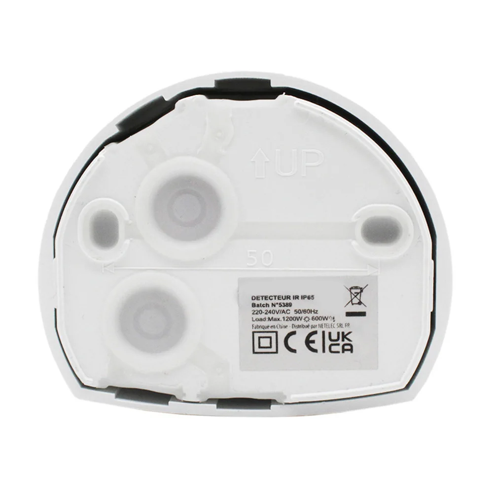 Motion Sensor Outdoor PIR Infrared Black 360 Degree Manual Override Ip65 Black~5902801294518 06c Mp