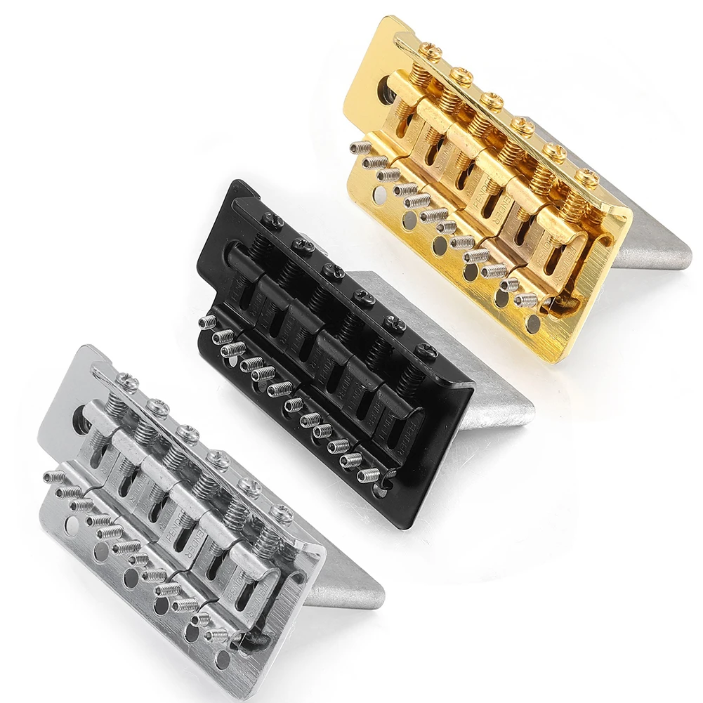 

52.5MM Electric Guitar Hardtail Fixed Bridge Assembly Metal Fixed Electric Guitar Bridge For 6 String Guitar Parts