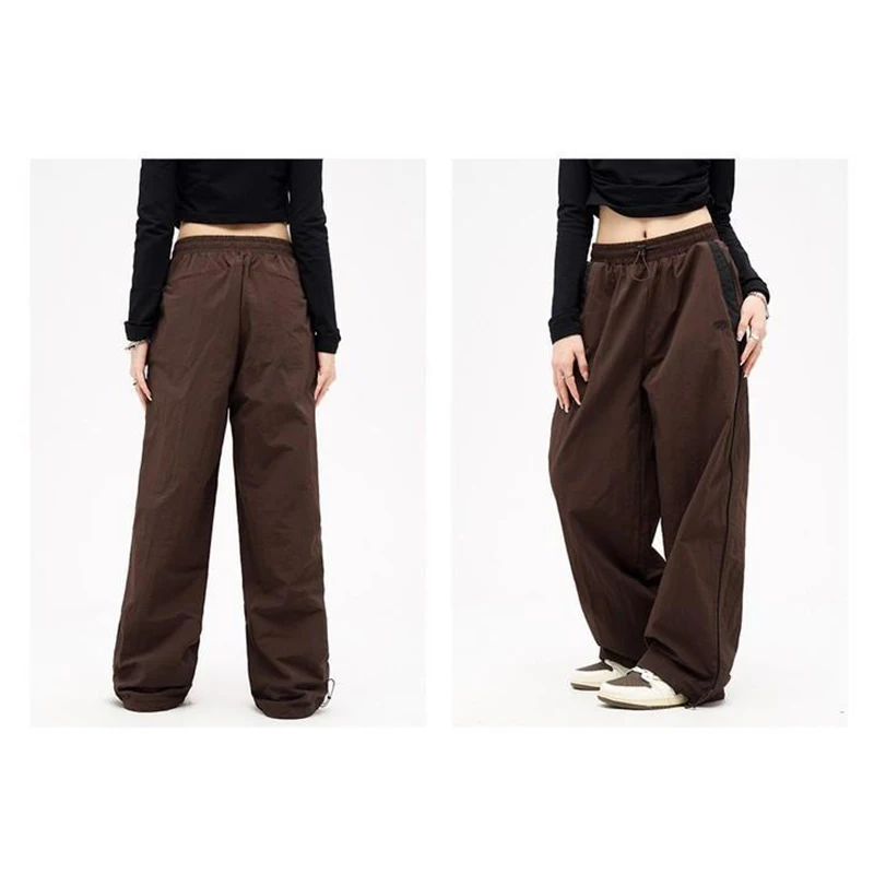 Women Casual Joggers Pants Korean 2023 Y2K Baggy Parachute Oversized Wide Leg Sweatpant Female Hip Hop Loose High Waist Trousers