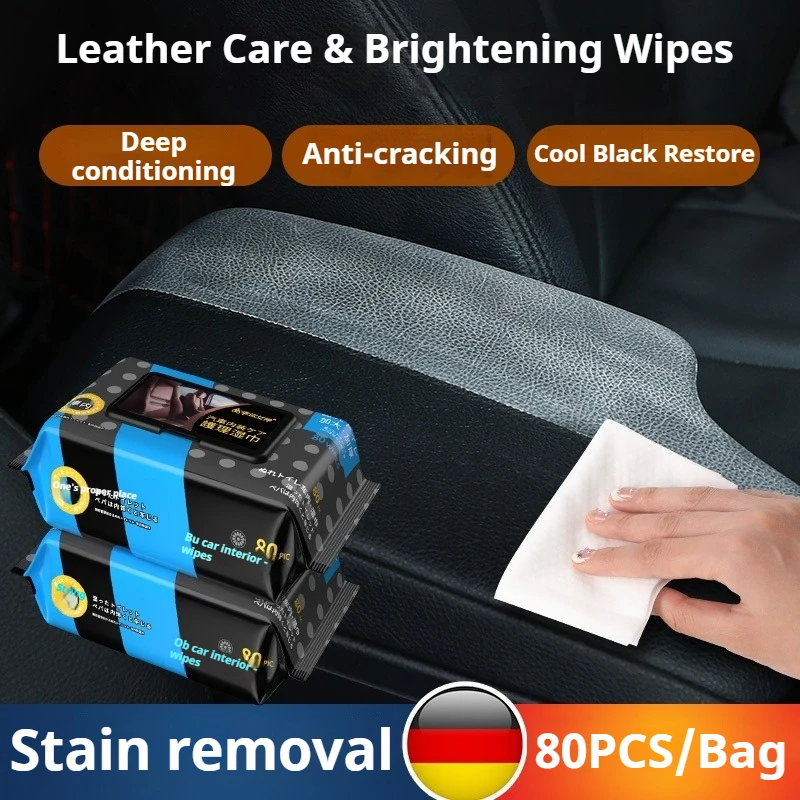 Ultimate Car Interior Cleaning Wipes - 80 Count Pack for Comprehensive Car Care