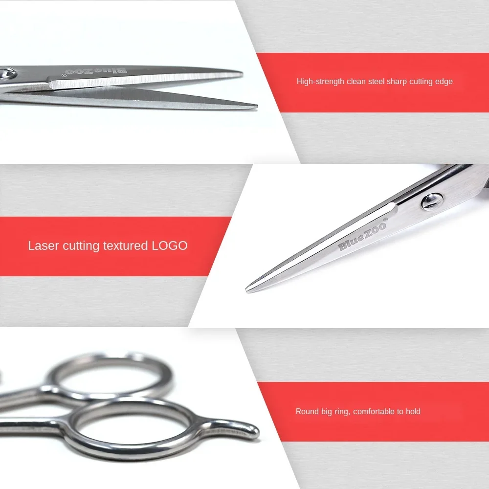 Description Picture 5 of itemBig Ring Scissors Nose Hair Beard Beard Eyebrow Stainless Steel Beauty Scissor Silver Color Gift for Father