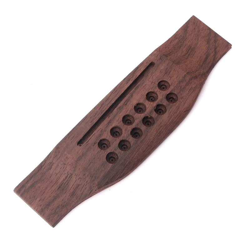 

Rosewood Bridge for 12 String Acoustic Guitar Accessories Part Replacement E56D