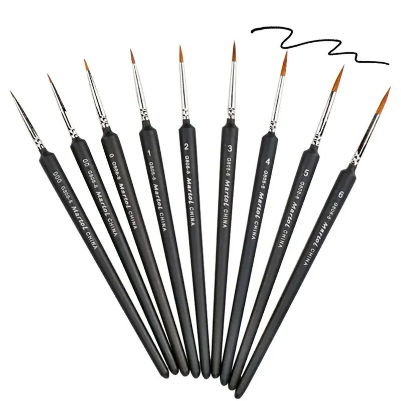 

Line Drawing Pen Waterproof N Pen Set Set Of 9 Black Pen Fineliner Ink Pens For Calligraphy Sketching Anime Illustration