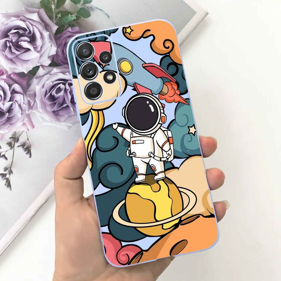 Cute Cartoon Shockproof Soft TPU Phone Case in Pastel Design