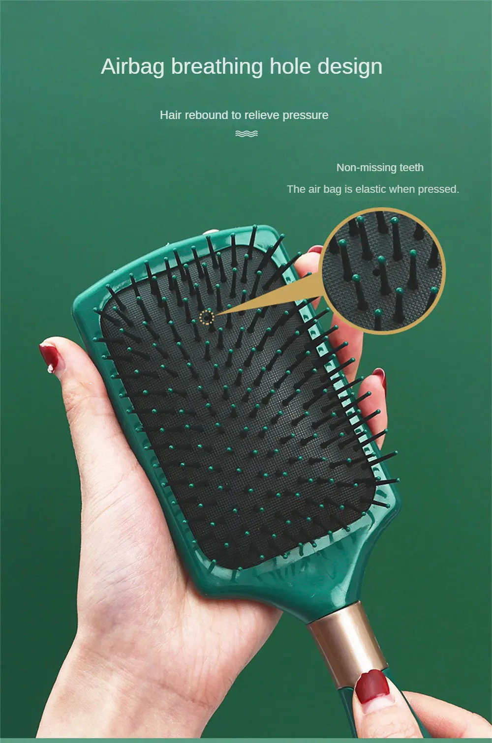 Description Picture 6 of itemScalp Massage Head Massager Hairdressing Styling Tools Anti-static Comb Hair Comb Hair Brush Scalp Massage Comb