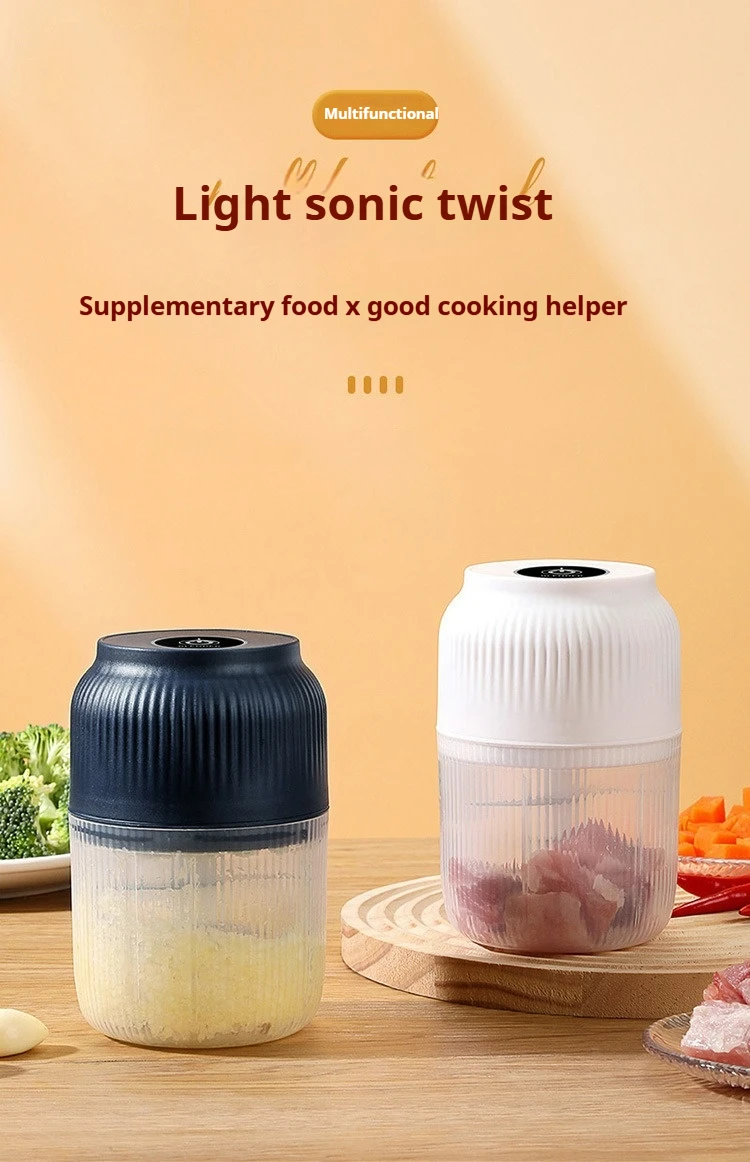 Description Picture 2 of itemElectric Garlic Chopper Vegetable Chopper Meat Grinder Kitchen Kids Aid Mixer Food Processor Kitchen Tools 150ml/300ml/400ml
