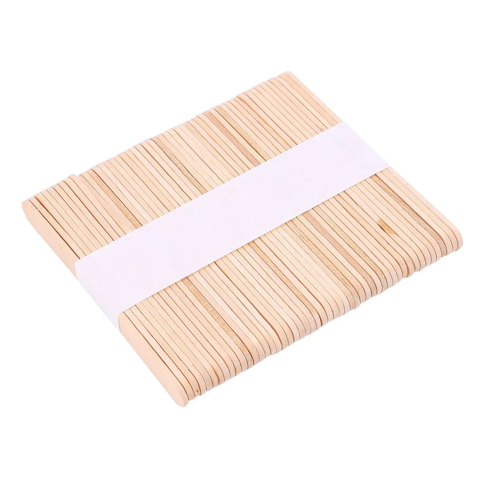 

50pcs Ice Cream Popsicle Sticks Natural Wooden Sticks Ice Cream Spoon Hand Crafts Art Ice Cream Lolly Cake Tools