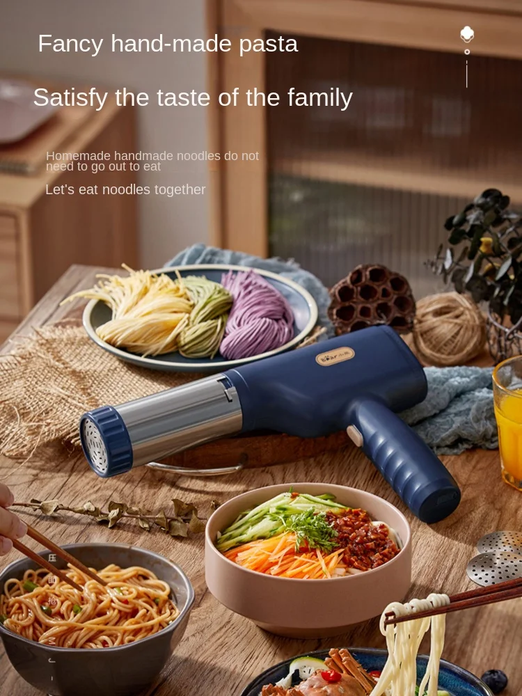 

Bear Pasta Maker Household Noodle Press Automatic Intelligent Electric Multi-Function Noodles Pressing All-in-One USB Charging