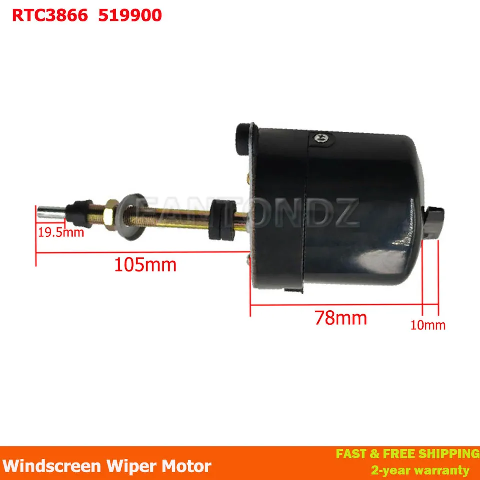 Moteur D’Essuie-glace Pour Land Rover Series 1 & 2 (1954–1967) – Remplace RTC3866/519900 – Matériau ABS + Fer