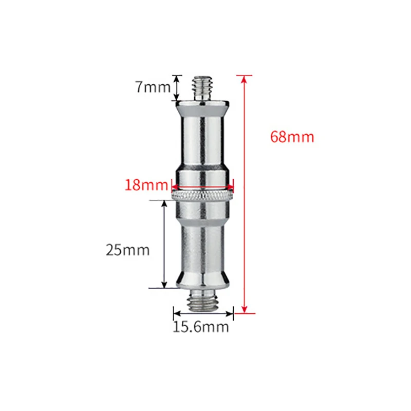 Lightweight Screw Converter 3/8 to 1/4 Tripod Accessories Excellent Tripod Male to Male Screw Adapter