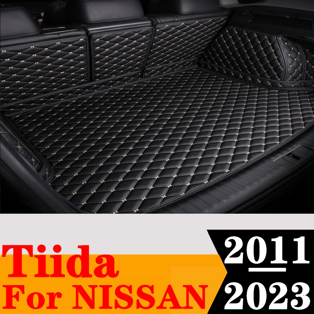 

Водонепроницаемый высокопрочный коврик для багажника Sinjayer, задний ковер для NISSAN Tiida 2011 2012-2023