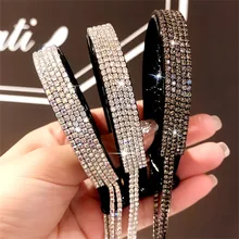 New Rhinestone Hair Ponytail Holder Glitter Ponytail Accessories Large Pony Tail Holders Ponytail Holder Cuffs for Women Girls 