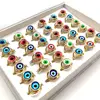20Pcs New Trendy Stainless steel Jewelry Eye Evil Eye Rings Women Man Ring Wholesale 6
