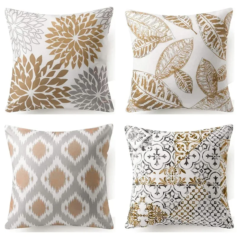 

Plant series brown home pillow cover living room bedroom sofa cushion cover bedside pillow