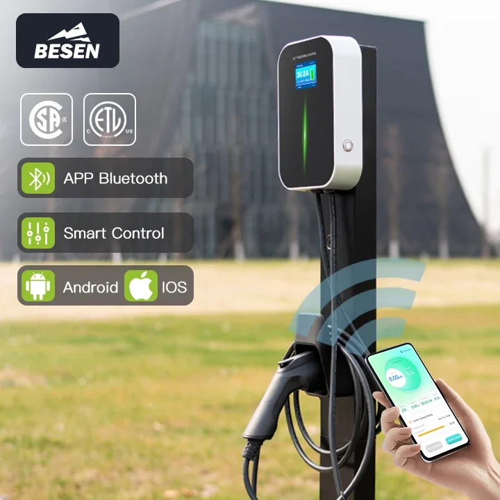 베센 제조사 전기차 충전기 6.1미터 TPU 타입 1 케이블 ETL 인증 앱 와이파이 7kW 32A EV 충전기