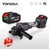Yofidra 125MM Brushless Angle Grinder 3 Gears Grinding Cutting Polishing Machine Woodworking Power Tool For Makita 18v Battery 1