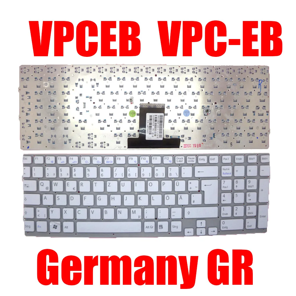 

GR FR GK Laptop Keyboard For SONY For VAIO VPCEB VPC-EB V111678B DE V116646A 148793421 550102M25-203-G Germany French Greek New