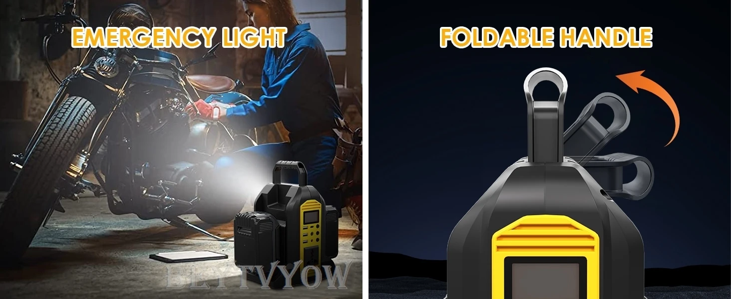 Power Inverter Compatible with Dewalt 20V Battery 2 Ports 350W DC 20V to AC 120V