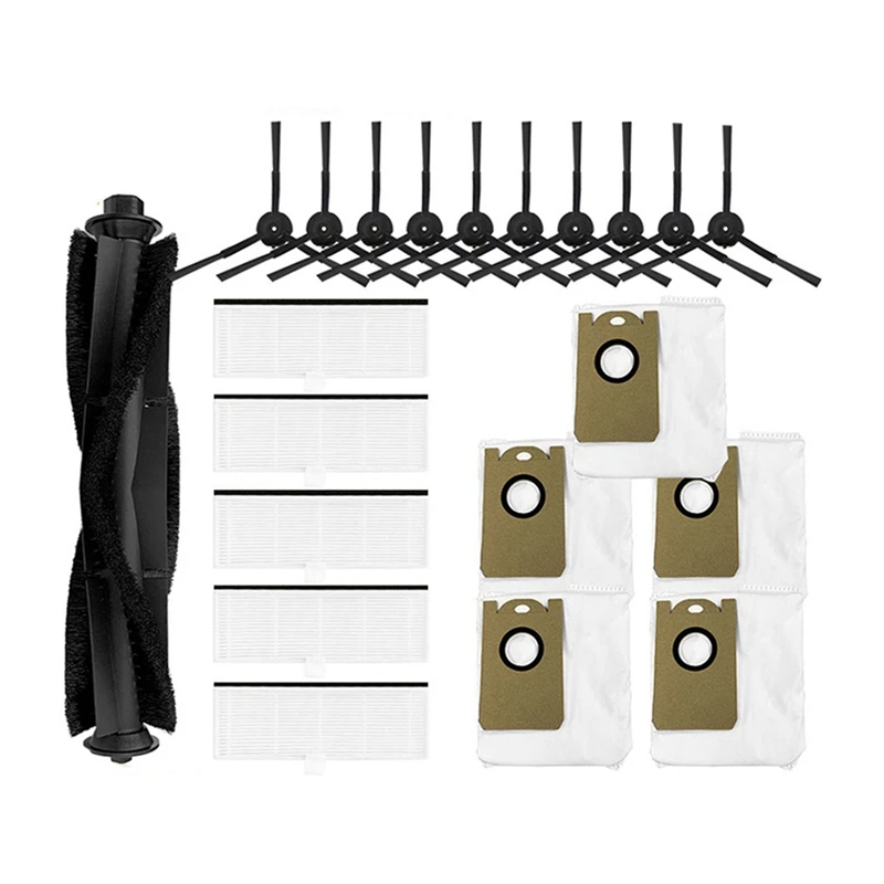 

For Arnagar S8 Pro Robot Vacuum Cleaner Main Side Brush Hepa Filter Dust Bag Mop Cloths Rag Replacement Parts