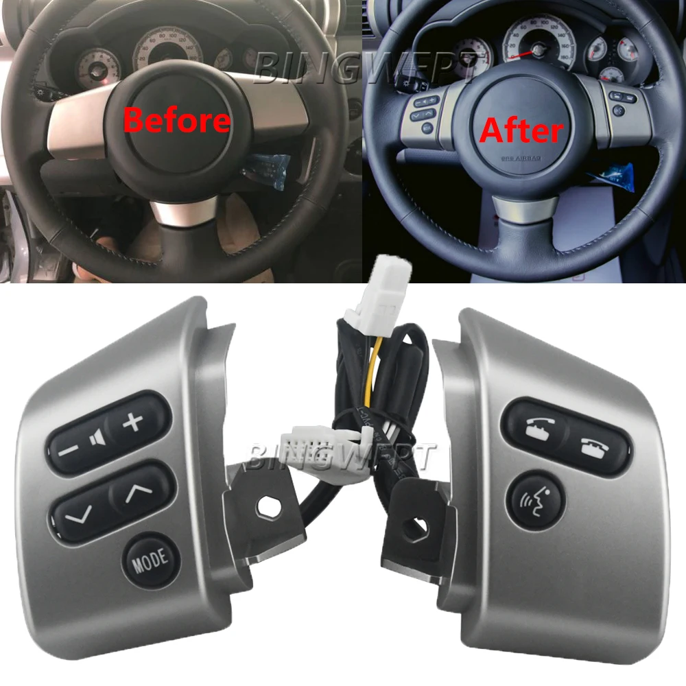 BINGWFPT Steering Wheel Audio Control Switches Button For Toyota FJ