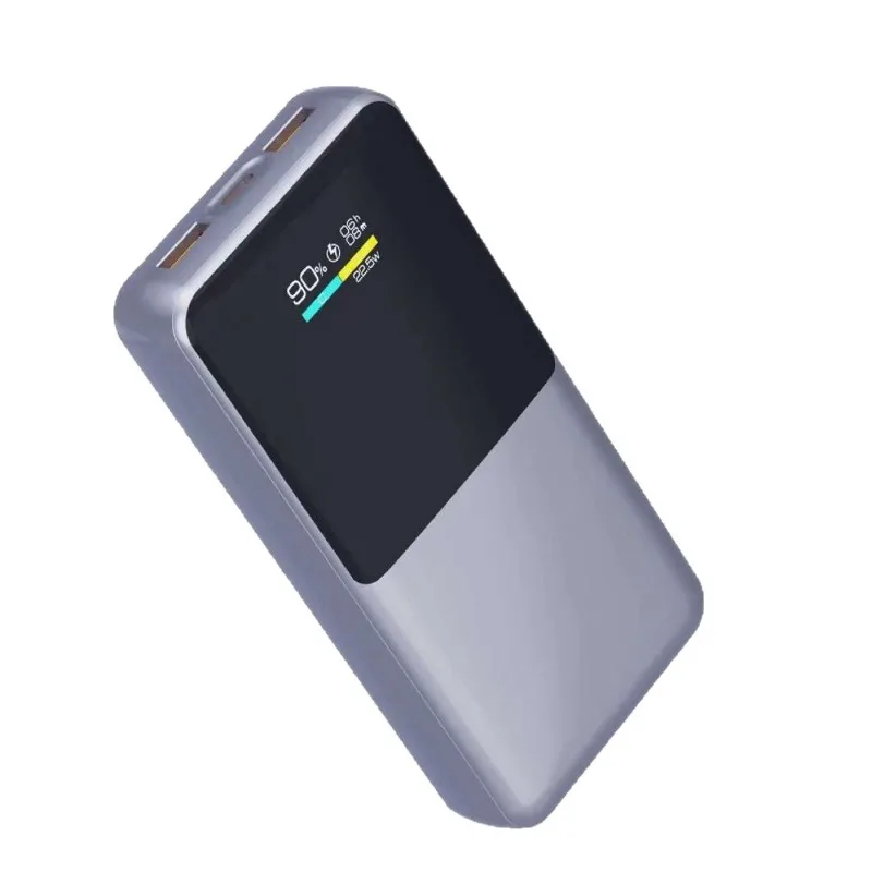 New 22.5W Super Fast Charge Colorful Digital Display Screen Power Bank 20000mAh High Capacity Mobile Charg 6