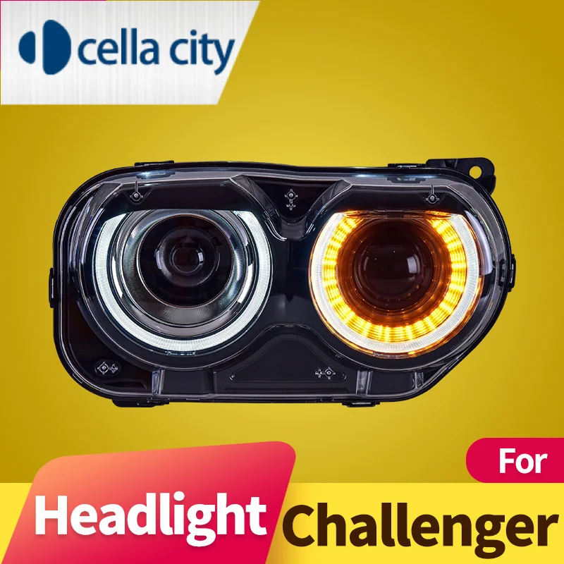 Headlight Assembly for Dodge Challenger 20152019 LED daytime running light LED turn signal