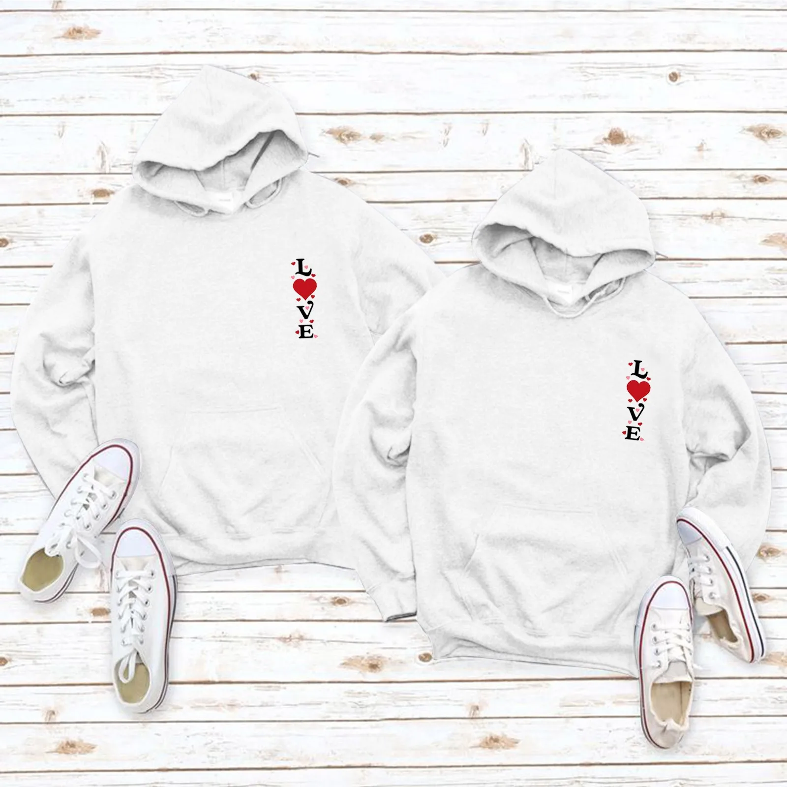 

Hoodies Man Happy Valentine's Day Print Men Fashion Casual Long Sleeves Hooded Loose Oversize Pullover Hoodie Street Sweatshirt