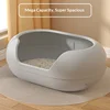 Extra large Big Mac cat litter box anti-splash cat toilet kitten bathtub cat litter box semi-closed capsule upgrade 2