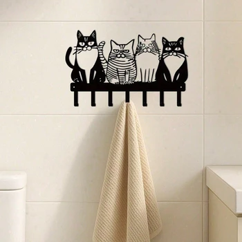 Vintage Cat Wall Hooks 1