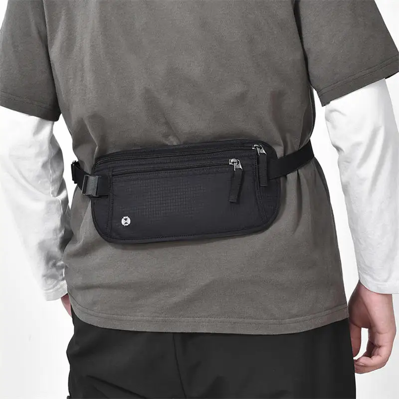 Travel Money Belt Slim Passport Holder RFID Blocking Travel Pouch to Protect Cash Credit Card and Travel Documents Invisible Bag 3