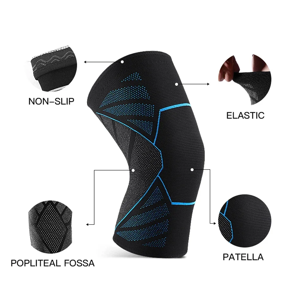 Sports Compression Knee Brace Adjustment Orthopedic Knee Pads For Work Patella Protector Volleyball Running Cycling 1PC