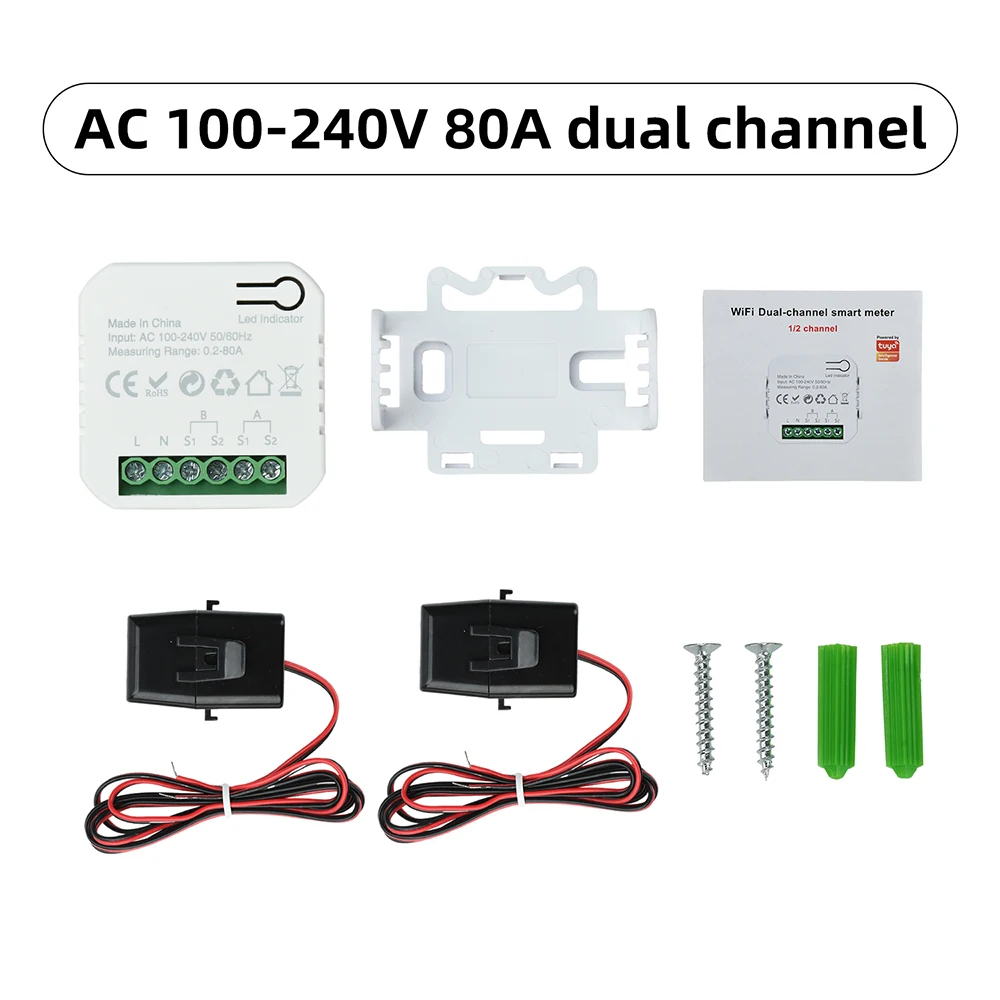 Smart Energy Monitor with WiFi Connectivity and App Integration