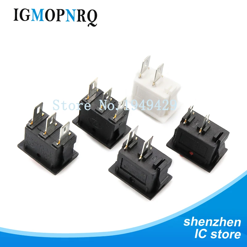 10 шт., кнопочный выключатель 10x15 мм, SPST 2Pin 3pin 3A 250V KCD11 10 мм * 15 мм (art.: 3920c64b536e2) - 3920c64b536e2