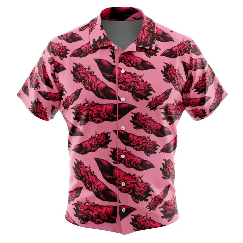 Kyojuro Rengoku Demon Slayer Button UpHawaiian ShirtFashion Trend Breathable Loose Versatile Casual Sports Summer Men