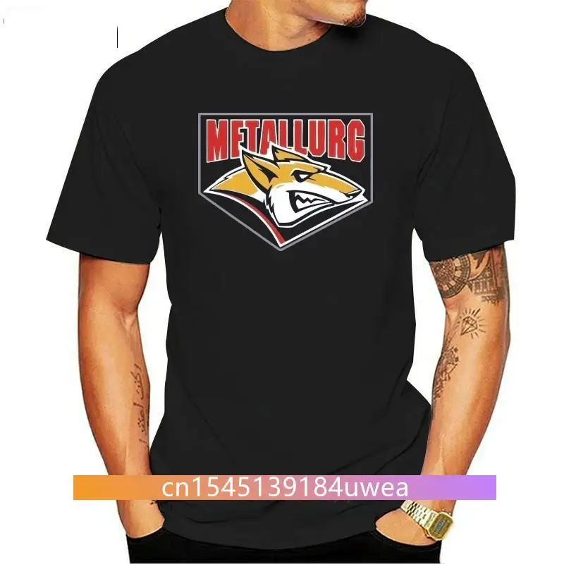 

New Metallurg Magnitogorsk KHL Russian Professional Hockey Dark Blue T-Shirt jersey Simple Casual Short Sleeve Shirt Tee