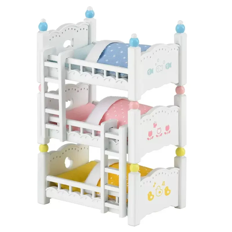 Sylvanian Families Dollhouse Playset Furniture Triple Bunk Beds Set Accessories Toy No Figure New in Box 4448 2