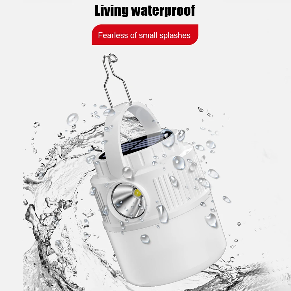 Portable ABS PC Handheld Flashlight Camping Lamp for Hiking