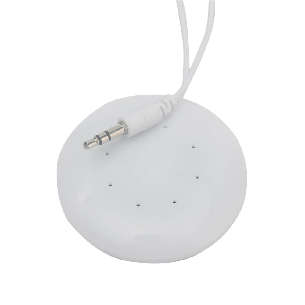Mini 3.5mm Jack Wired Pillow Speaker for MP3 MP4 CD Player Phone Radio Portable Outdoor Sports Audio Stereo Universal White 5